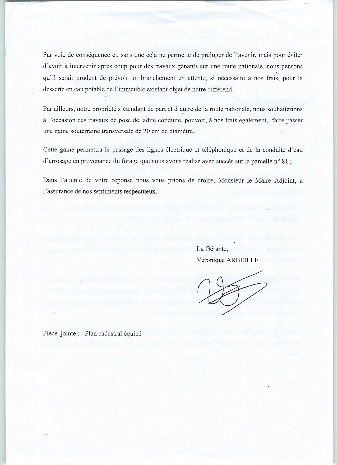 Demande raccord 2