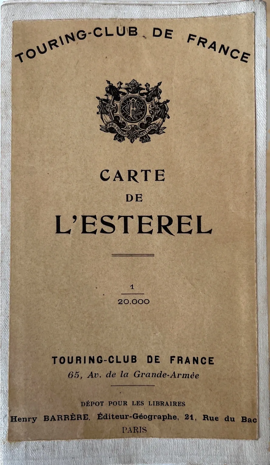 Carte de l'Estérel
